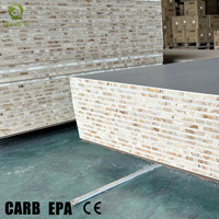 Panneau de contreplaqué en eucalyptus massif de 18 mm, finition noyer blanc et gris, pour chambre d'hôtel et cuisine, usage général