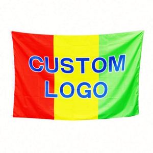 ธงโพลีเอสเตอร์ 150D ขนาด 3x5 ฟุต พิมพ์โลโก้ตามสั่ง ขายส่งทุกสี - Product Image 1