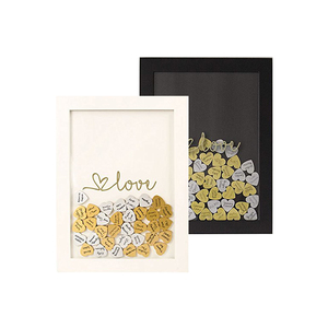 <span class=keywords><strong>Libro</strong></span> <span class=keywords><strong>de</strong></span> invitados <span class=keywords><strong>de</strong></span> boda alternativo con letrero 85 corazones y 2 cuadros <span class=keywords><strong>de</strong></span> marco <span class=keywords><strong>de</strong></span> cristal <span class=keywords><strong>de</strong></span> corazones grandes para iniciar sesión - Product Image 1