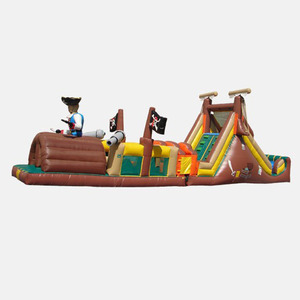 Parcours d'obstacles <span class=keywords><strong>gonflable</strong></span> <span class=keywords><strong>pirate</strong></span> très populaire en PVC durable, <span class=keywords><strong>jeu</strong></span> sportif pour enfants et adultes, idéal pour la location commerciale - Product Image 5