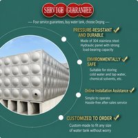 Promotion : Grand réservoir d'eau modulaire boulonné en acier inoxydable de 50 000 litres pour eau potable et eau de pluie - Prix
