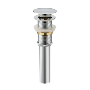 Sifón de Lavabo Moderno de Acero Inoxidable Cromado con Trampa de Botella y Fácil Instalación para Baño - Product Image 1