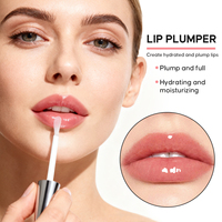 Vente en gros de gloss à lèvres liquide personnalisé, végétarien, longue durée, hydratant, repulpant et brillant, huile à lèvres transparente