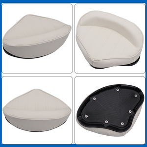 Asiento Triangular para Barco, Silla de Pesca para Exteriores, Asiento Negro para Bote Pontón, Asiento para Lancha Rápida - Product Image 4