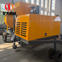 Pompe à béton diesel Spark JBS40-10-82R, machine mélangeuse de béton, 40m3/h, 10MPa, pour projets d'infrastructure