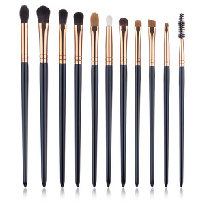 Pinceaux de <span class=keywords><strong>maquillage</strong></span> pour les yeux de style européen, luxueux et populaires, 11 pièces, poils synthétiques, manche en bois, ensemble de pinceaux pour le <span class=keywords><strong>maquillage</strong></span> des yeux, vente en gros en usine - Product Image 5
