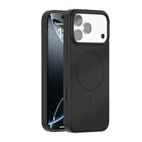 Coque de téléphone magnétique antichoc de couleur unie pour iPhone 17 Air 17 Pro Max