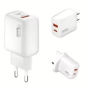 High Quality USB Wall <b>Charger</b> 38W Super Fast <b>Charger</b> for Phone 16 15 Pro Max US EU UK <b>Plug</b> PD <b>Charger</b> Type <b>C</b> Travel Adapter - Product Image 1