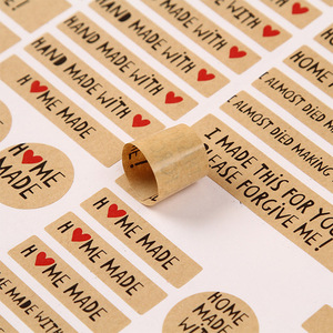 Bao bì nhãn dán CuộN tùy chỉnh ưa thích tự dính Kraft Giấy Nhãn dán nhãn cho hộp con dấu-Mua giấy kraft dán - Product Image 2