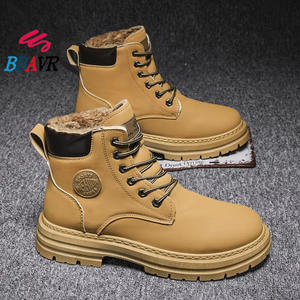 Botas de Trabajo de Estilo Nuevo 2025 para Hombre, Forradas y Acolchadas, de Caña Alta, Estilo Británico, Versión Coreana, Versátiles, Estilo Americano - Product Image 6