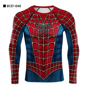XIANGYU Maglietta a Compressione a Maniche Lunghe con Stampa 3D Ragno, Costume Cosplay da <span class=keywords><strong>Uomo</strong></span>, T-Shirt per Allenamento Atletico, Asciugatura Rapida, Fitness - Product Image 5