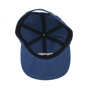 Casquette de Baseball en velours côtelé, 6 panneaux, pour hommes, broderie, vide, à bord plat, Vintage - Product Image 2
