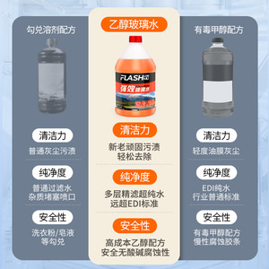 น้ำยาล้างกระจกสูตรเข้มข้นแฟลชมู 2000 มล. สำหรับทุกฤดู -30 องศาเซลเซียส ขจัดคราบน้ำมัน - Product Image 1