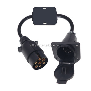 Meilleure vente Usa vers Eur convertisseur de lumière de <span class=keywords><strong>remorque</strong></span> <span class=keywords><strong>7</strong></span> voies Usa prise de lame à 7pin Eur grande prise ronde <span class=keywords><strong>adaptateur</strong></span> de <span class=keywords><strong>remorque</strong></span> - Product Image 3