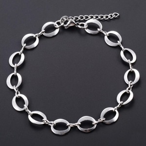 Bracelet en acier inoxydable de 8,2 mm, chaîne Rolo à gros cercles pour femmes et hommes, bijoux en métal, bracelet de poignet, chaîne de cheville, chaîne de main - Product Image 2