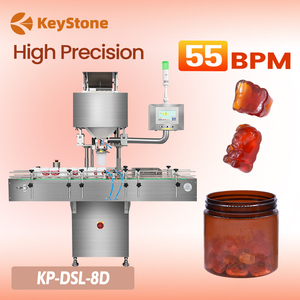 เครื่องนับกัมมี่อัตโนมัติ KP-DSL-8D 8 ช่อง พร้อมระบบขัดเงาและเคลือบน้ำมันเพกติน 8 ราง - Product Image 1