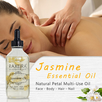 Huile Essentielle Pure en Gros, Huile Hydratante Multi-Usages au Jasmin pour le Corps, Peau Sèche, Cuir Chevelu et Ongles