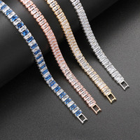 Hochwertiges, farbenfrohes Zirkon-Armband, verstellbar, für Damen, Kristallarmbänder, Hochzeitsschmuck, Geschenk
