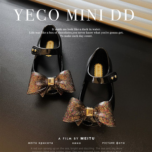 Zapatos Mary Jane de PVC para Verano, Zapatos Planos de Gelatina para Niños Pequeños, Sandalias de Gelatina, Zapatos de Princesa con Lazo para Niñas - Product Image 2