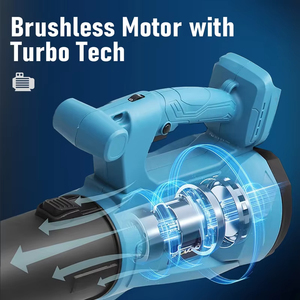 Pour le bricolage industriel : <span class=keywords><strong>Aspirateur</strong></span> à poussière sans fil et souffleur d'air 18V avec moteur sans balais et batterie rechargeable, pour <span class=keywords><strong>feuilles</strong></span> de jardin - Product Image 3