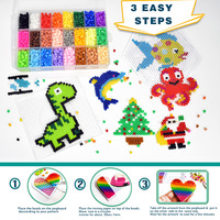Enfants Offre Spéciale éducatifs 4000 pièces bricolage Perler Hama perles 5mm ensembles Perler perles Kit pour l'artisanat