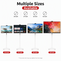 Écran intelligent portable multifonctionnel KEINONE 23,8 27 32 pouces Android 13 tactile avec batterie sans fil et écran mobile