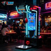 Machine d'arcade de test de force de boxe, modes de frappe et de coup de pied, machine de boxe à classement mondial, jeu d'arcade sportif à haute réactivité