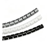 Tube de gestion de câbles en plastique flexible 28 mm/32 mm, multi-spécifications, tube de protection avec options de couleurs noir/gris/blanc