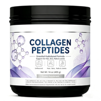 Poudre de peptides de collagène multiples, complément protéiné avec vitamine C et biotine, sans saveur, se mélange facilement aux boissons