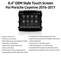 Autoradio multimédia 2016-2017 avec écran tactile Android 8,4 pouces, GPS, CarPlay sans fil, DSP et navigation, à fixer sur le tableau de bord