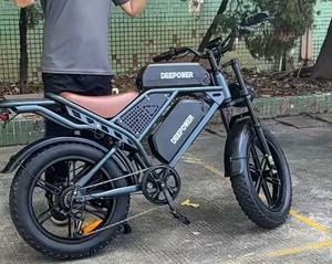 Vélo électrique 48V pour adultes avec moteur arrière à moyeu amovible 7 vitesses, frein à disque, batterie lithium 15AH et pneus larges - Product Image 3