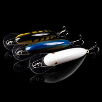 Umpan Pancing Buatan Minnow Mengambang 10.5cm 13g Crank ABS, Kail Treble Nikel Hitam, Dilengkapi Bead, Umpan Casting