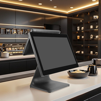 Syse POS 15,6 дюймов алюминиевый корпус кассовый аппарат емкостный сенсорный экран точки продажи для розничной продажи Epos система