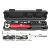 Nouveau 2025 or 23 pièces 1/4 ''20-200lb.ft clé dynamométrique ensemble d'outils bricolage réparation outils à main matériau de CR-V Durable poignée conviviale