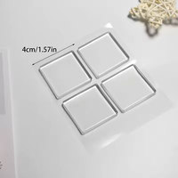 Große Transparente Anti-Vibrations-Rutschfeste Matte Silikon-Unterlage Multifunktionale Kühlschrank-Stuhlauflage Stoßdämpfende Unterlage