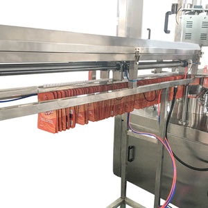 Tự Động Nước Túi Nhựa Tự Chảy Xà Phòng Lỏng Jelly Juice Stand Up Pouch Sữa Đậu Nành Điền & Screw-Cap Máy Đóng Gói - Product Image 2