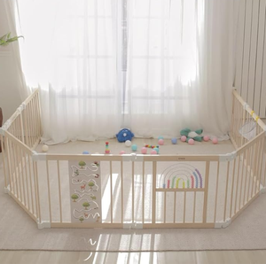 Seguro Sala De Estar Uso Quarto Dobrável <span class=keywords><strong>Baby</strong></span> <span class=keywords><strong>Play</strong></span> <span class=keywords><strong>Pen</strong></span> Bebê De Madeira Dobrável Cercas - Product Image 3