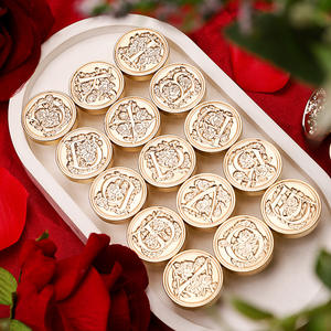 Cabezas de sello de cera con diseño de letras del alfabeto de rosas, 26 letras, diseño de cobre para decoración - Product Image 3