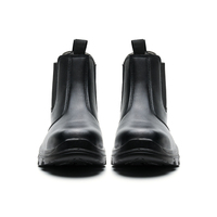 Chaussures de Sécurité ZL221 Antidérapantes avec Embout en Fer, Imperméables, en Cuir Microfibre Noir, Neuves, Prix de Gros