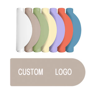 Tapis de <span class=keywords><strong>yoga</strong></span> ovale en caoutchouc PU extra long demi-rond avec logo personnalisé absorbant la transpiration d'usine - Product Image 3