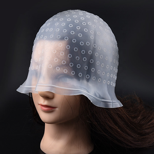 Bonnet <span class=keywords><strong>de</strong></span> coloration et <span class=keywords><strong>de</strong></span> mise en valeur en silicone réutilisable Outil <span class=keywords><strong>de</strong></span> coiffure durable pour les salons <span class=keywords><strong>de</strong></span> coiffure - Product Image 2