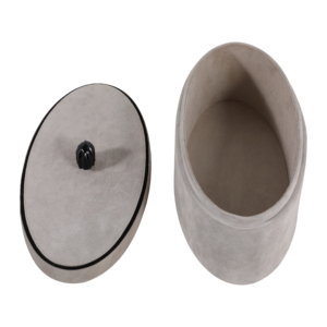 Decorative Suede <b>Box</b> with Lid Modern Storage <b>Box</b> for Bedroom Coffee Table Bathroom <b>Vanity</b> Accent Chic - Product Image 3