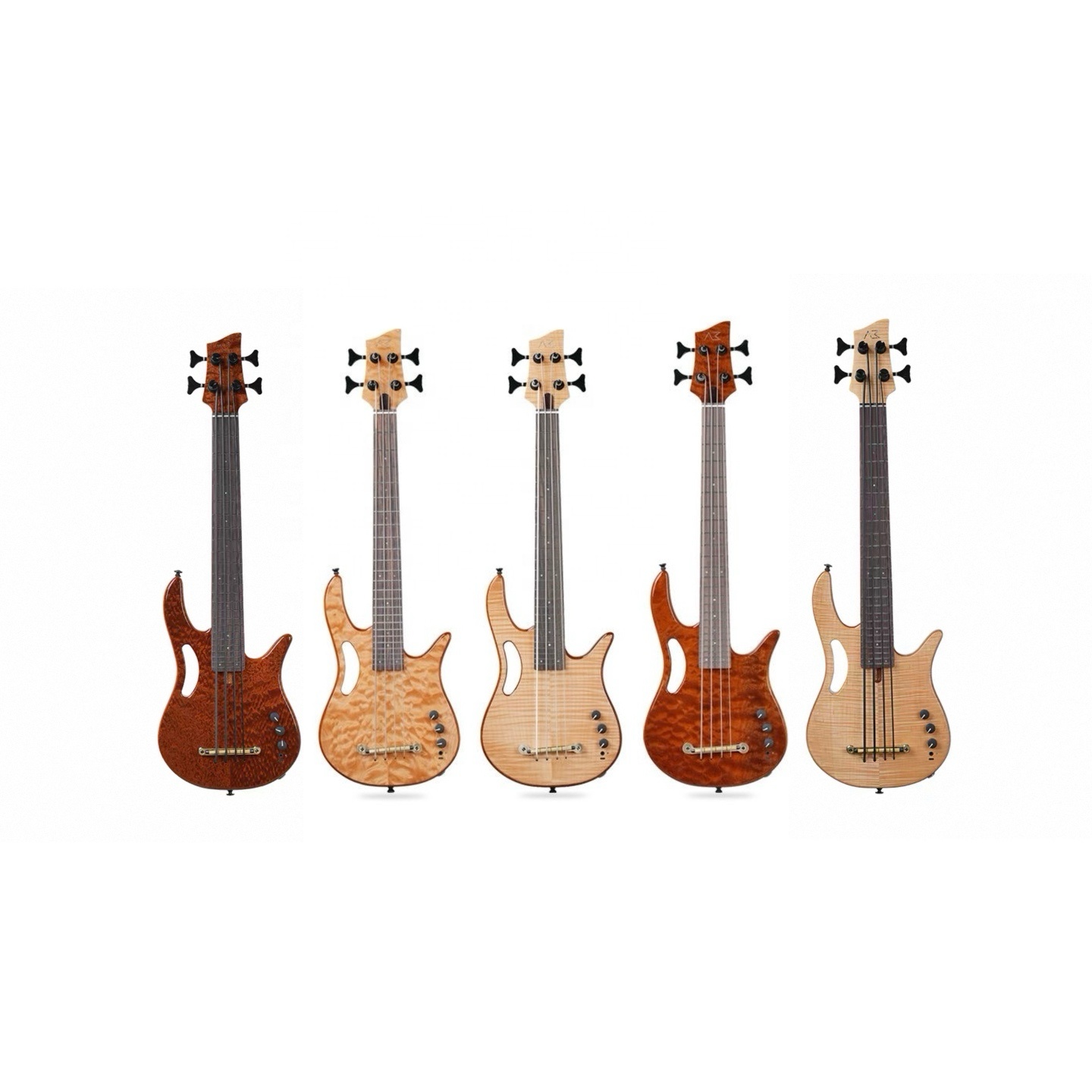 Akama Mini Bass Guitar - Silent, Portable, and Perfect for Beginners
