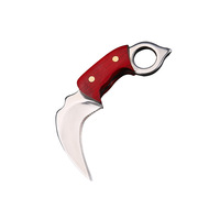 Nouveau mini couteau de poche à poignée porte-clés en acier inoxydable, petit couteau portable de camping, éplucheur, lame fixe, outil EDC multifonction