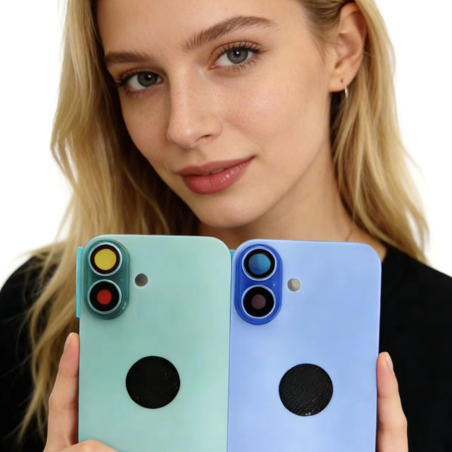 Mobile Phone Housings Back Replacement Aluminum Alloy Cover Battery Rear Chassis Housing Bar Design for 15