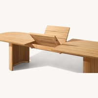 2023 Usine Nouveau Design En Gros De Haute Qualité En Laiton Cadre Base Ensemble Centre En Bois Massif Table À Manger Rectangle pour Dîner Événement