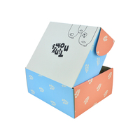 Boîte d'expédition en carton ondulé personnalisée avec impression couleur pour abonnement de snacks e-commerce, idéale pour les aliments pour enfants