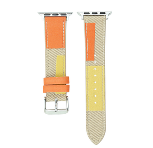 Bracelet de montre en cuir véritable de vente chaude bracelet de montre intelligente en denim avec 38/40/41mm, 42/44/45/49mm peut s'adapter à <span class=keywords><strong>Iwacth</strong></span> - Product Image 4