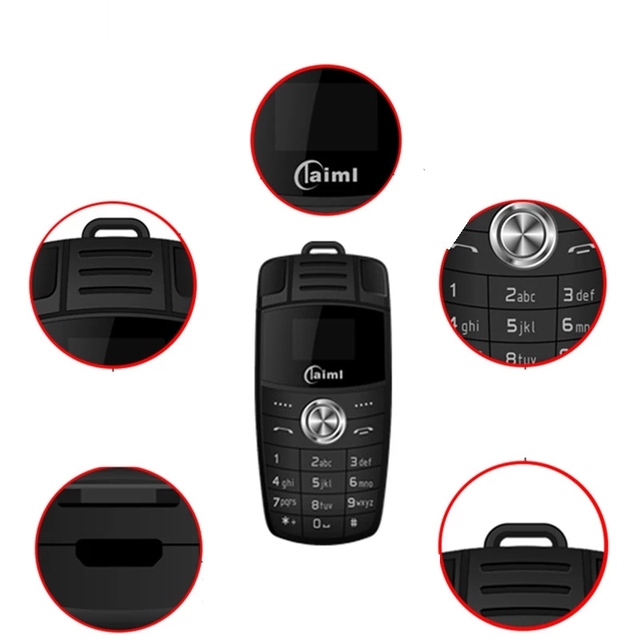 Unlock Mini Cellphone X6 Small Car Key Dialer Celulares Quad Band Cellphones Unlocked MP3 Magic Voice Phone