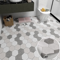 Revêtement de Sol PVC Effet 3D, Papier Peint Adhésif pour Décoration Murale Intérieure